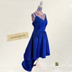 Cobalt Blue High-Low Semi-Formal/Prom Dress